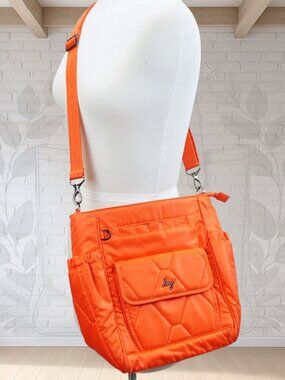 NEW ❤️ Lug Toss Papaya Convertible Tote RFID Orange